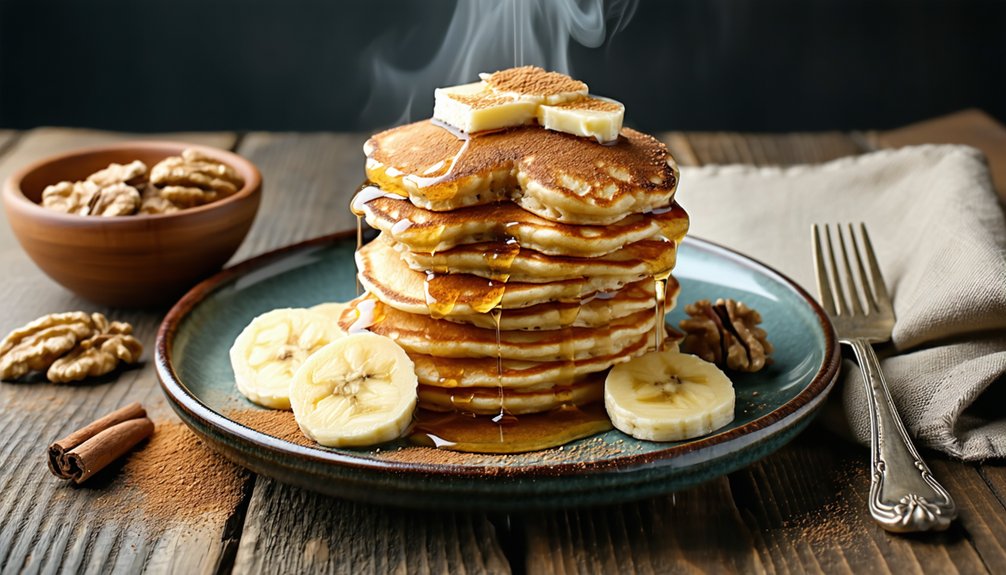 high protein cinnamon pancakes