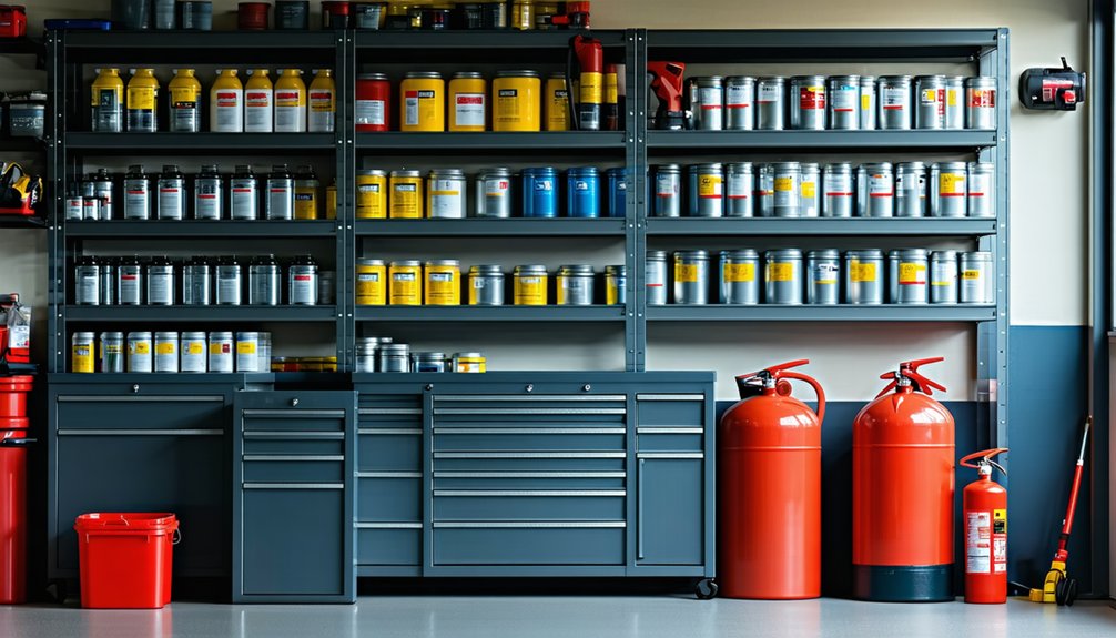 store paints and solvents safely
