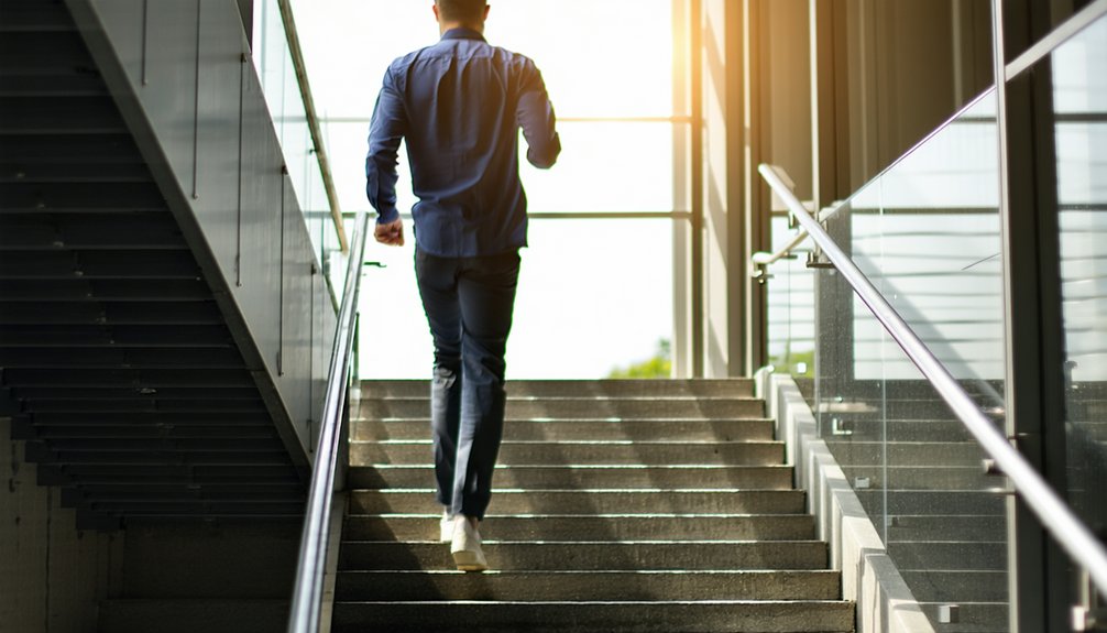 thirty second stair sprinting boosts
